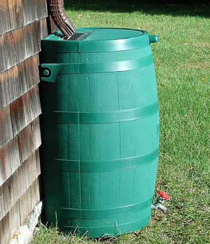 Figure 2: Rain Barrel offered to Syracuse residents through the Save the Rain Program.